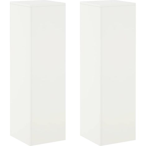 Pflanzenständer 2 pcs Weiß 30 x 30 x 100 cm Stahl vidaXL