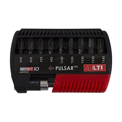 LTI By Krino 66005205 Lot de 10 inserts pulsar pour cles a impulsions avec porte-insertion, MyBit10