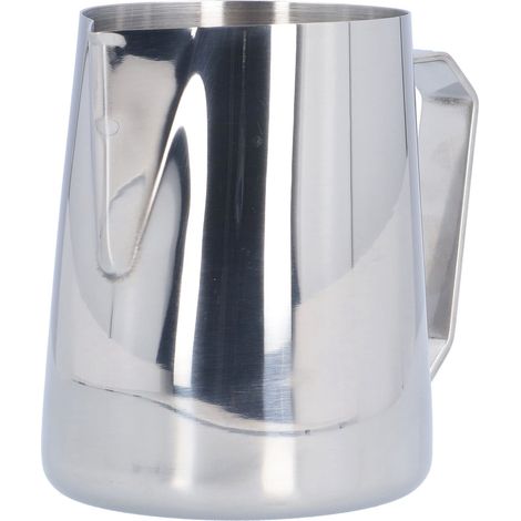 Milchaufschäumkännchen aus Edelstahl, 600 ml, Dampfkännchen für Milchaufschäumer, Latte Arts (600 ml (ohne Logo)) (1/5)