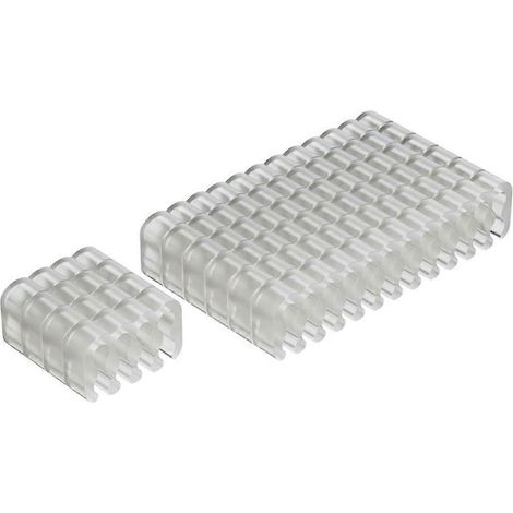 Peigne de serrage pour câbles en PVC, organisateur de câbles pour cordons d'alimentation PC 24 broches et 8 broches - 8 broches x 4, 24 broches x 6 - Couleur transparente