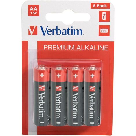 Piles Verbatim LR6 AA (paquet de 8) (1/5)