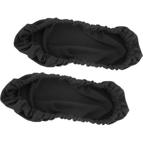 1 Paire de Housses Amovibles pour Accoudoirs de Chaise, Élastique, Protecteur Noir pour Fauteuil de Bureau (1/5)