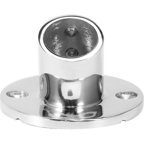 Embase tubulaire ronde à 60° pour main courante, raccord de rambarde en acier inoxydable 316, quincaillerie marine pour bateaux, 25 mm/1 po (1/5)