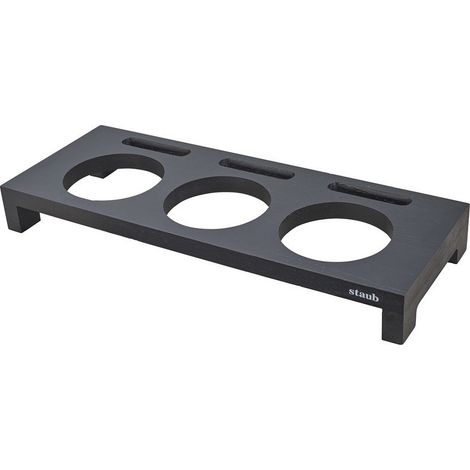 Staub 1190700 Sottopentola, ghisa, Nero, 42 cm x 16 cm (1/5)