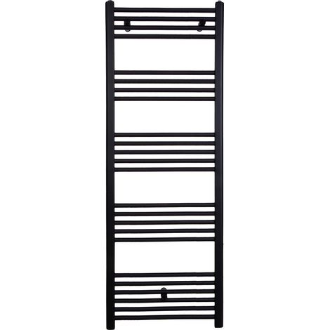 Stano. – Radiateur sèche-serviettes eau chaude 160 x 60 cm – Acier noir mat – Tubes ronds Ø 21 mm – Puissance 680 W pour salle de bain - CODA 160 X