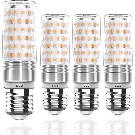 Ampoule LED E27 Blanc Chaud 2700K 1400 Lumens - Pack Avantage 4 pièces, ampoule LED 14W remplace 100W-140W, AC 220-240V E27 non dimmable, Sans scintillement (1/5)