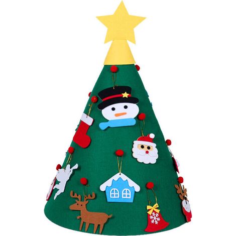 Dessin anime de type F en feutre de decoration d'arbre de Noel Sapin de Noel non tisse (1/5)