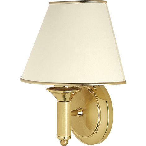 Applique classica piccola ottone satinato ecru E27 Jupiter