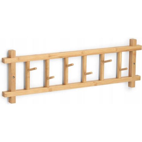 Zeller CEDRO appendiabiti in bambù 6 ganci design minimalista