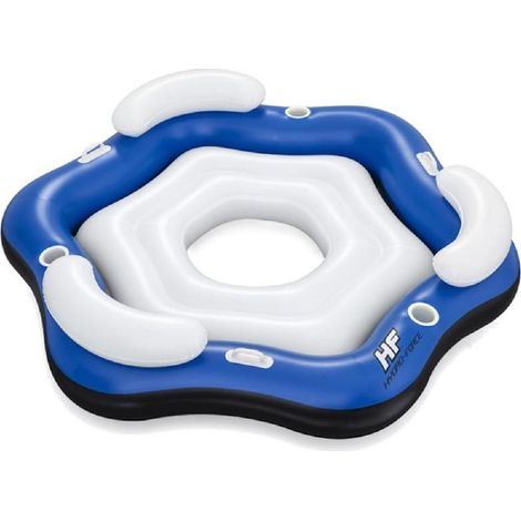 TRADE SHOP - Isola Galleggiante Per 3 Persone 191x178 Cm Con Portabicchieri E Maniglie 43111 - (1/5)