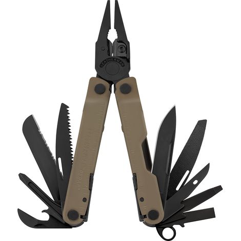 Leatherman LTM-832406 Rebar®. Multiherramienta con 17 funciones. Color COYOTE TAN. Para uso profesional y proyectos en el hogar / Funda nylon negra, M. Garantía. (1/5)