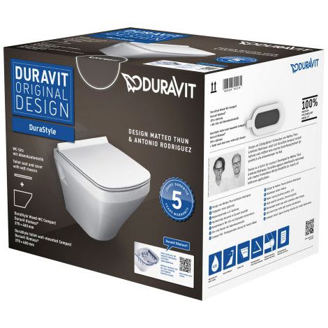 Inodoro compacto de pared Duravit DuraStyle Juego sin borde