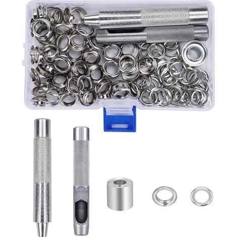 123 pneumatische Ösen mit 10 mm Innendurchmesser + Montagewerkzeug (1/5)