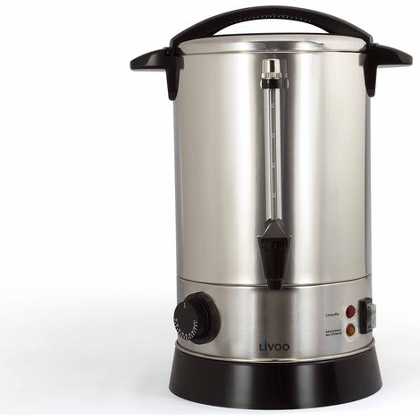 Percolateur a café - LIVOO - DOM397 - 950 W - 6,8L - 40 tasses - Acier inoxydable