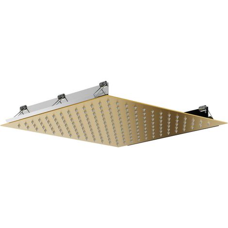 Tete Douche Encastré Au Plafond Carré 30X30Cm Or - GME (1/2)