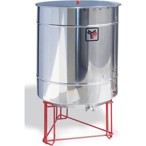 Maturatore inox 800 kg per miele a scarico totale