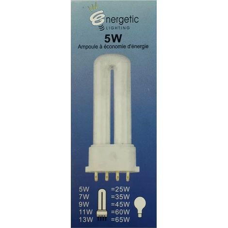 Energetic Lighting Lampadina YDW5-U 2G7 5W 230lm L90mm - risparmio energetico - lunga durata