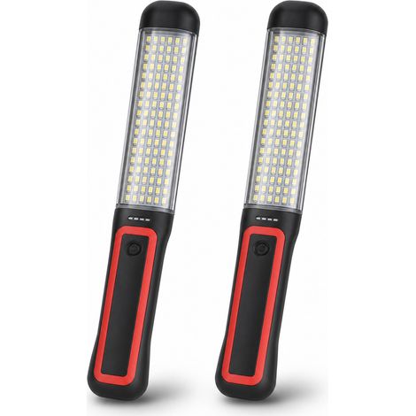 LED Work Lamp 2 Rechargeable Magnetic Garage Red (1/5)