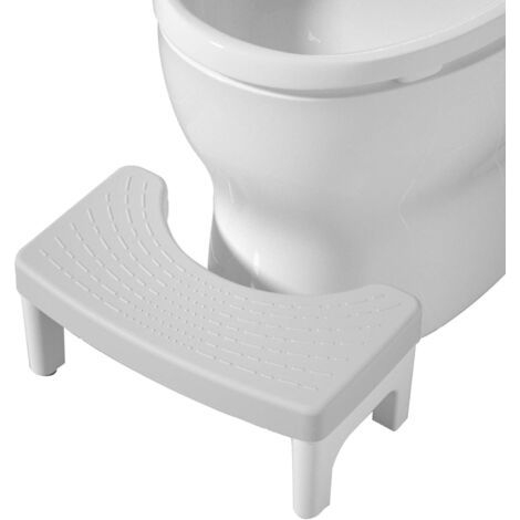 BUNTHAUS (gris) Tabouret de toilette pour adulte, tabouret pour toilettes, aide aux toilettes médicales, tabouret de WC pour adultes, aide à un intestin sain (1/5)