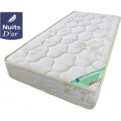 Matelas 90x190 - Hauteur 21 Cm - Densité 35 Kg/m3 - Soutien Ferme - Confort Optimal - Utilisation Quotidienne - Article Recherché (1/4)