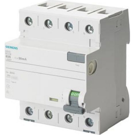Siemens 5SV36448 5SV3644-8 Interrupteur différentiel A 40 A 0.3 A 400 V
