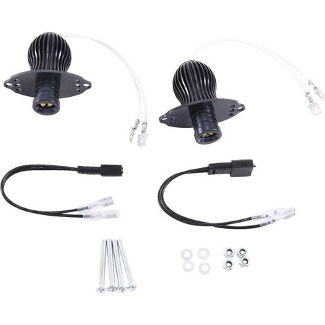 2 Stück LED-Angel-Eye-Markierungslampen, 20 W, Xenon-weißes Hochleistungs-LED-Licht, kompatibel mit BMW E90 3er-Serie 2006–2008 (1/5)