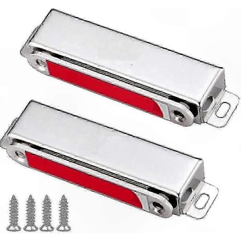 Fermeture magnétique 28kg pour portes de placard, aimant inoxydable robuste pour tiroirs et meubles, fixation puissante pour douche. (1/5)
