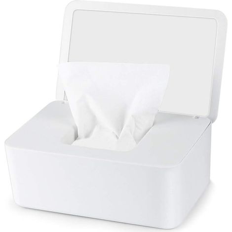 Boîte à tiroirs de bureau blanche verrouillable avec couvercle anti-poussière - Pièce unique (1/5)