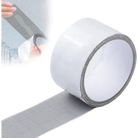 Moskitonetz-Reparaturband – geeignet für Fliegengittertüren und -fenster usw. – 1 Rolle, 10 × 200 cm, weiß (1/5)