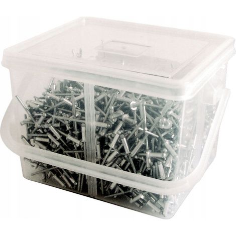 Rivetti ciechi Mega 4.8x10mm alluminio 500 pezzi scatola plastica (1/3)