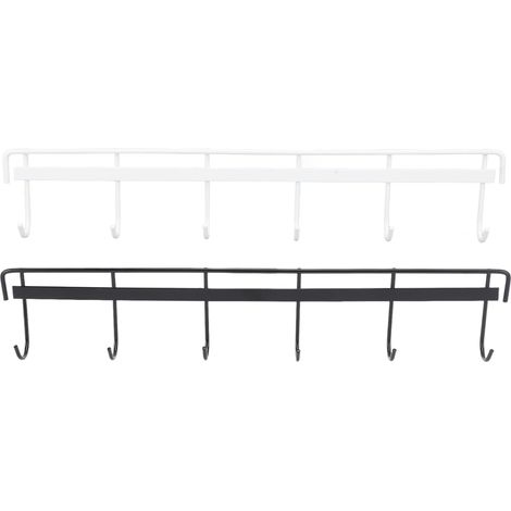 Wall-Mounted Coat Rack, Set of 2 Stainless Steel 304 Hooks with Trace-Free Adhesive, Space-Saving Wall Hanger for Entryway, Bathroom, Bedroom, Kitchen, Office (6 (1/5)
