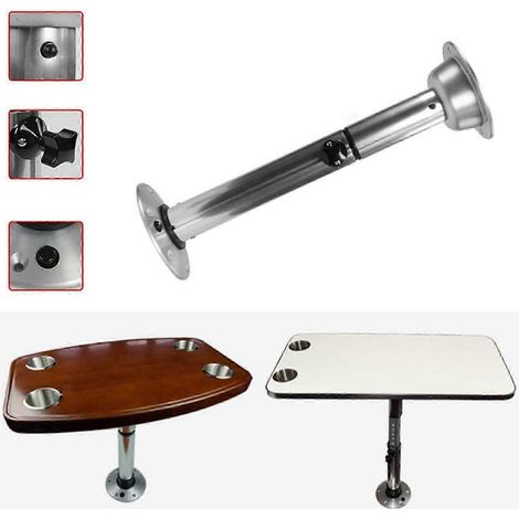 Pieds de table pour bateaux, adaptés aux camping-cars et aux fourgons aménagés pieds de meubles mobiles et extensibles. (1/5)