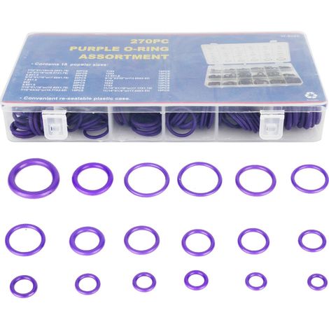 Kit De Joints Toriques Pour Climatisation Automobile - 270 Pièces En Caoutchouc Résistant - Boîte De Rangement Incluse (1/5)