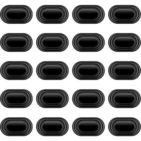 20 Pièces Amortisseurs De Voiture Joints, Autocollants Insonorisants Pour Pare-Chocs De Voiture, Universel Anti-Collision Pare-Chocs Pour Absorption Chocs Isolation Phonique(Non Marqué) (1/5)