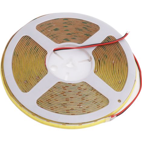 COB-LED-Streifen, hohe Helligkeit, selbstklebend, flexibel, zweireihig, DIY-Lichtleiste für Schränke und Autos, 10 m (32,8 ft), 24 V, 6000 K, weißes Licht (1/5)
