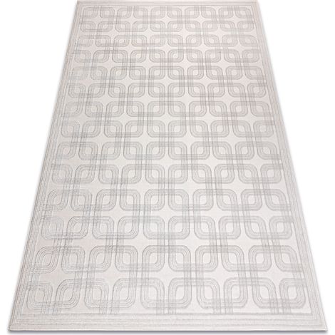 Teppich AURA J2556A cremig / Hellgrau - Geometrisch, strukturell, modern beige 240x330 cm (1/5)