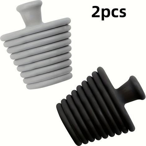 Bouchon de drainage de baignoire - Lot de 2 Couvre-drain universel en silicone pour douche : bouchon de drainage de baignoire pour salle de bain, baignoire et douche - Drain de douche à installation f (1/5)
