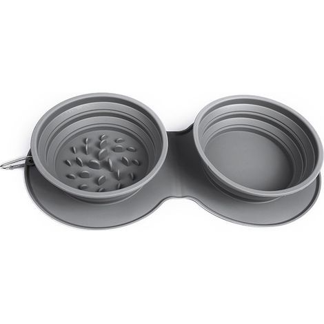 Comedero plegable de silicona para perros, comedero plegable para perros, comedero plegable de viaje para perros, comedero de viaje para perros, comedero plegable para gatos, comedero de viaje para se (1/5)