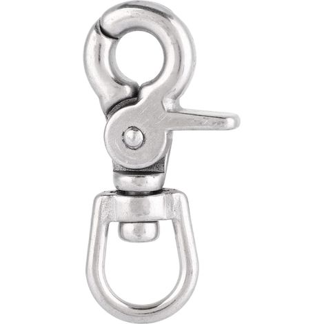 Mousqueton rotatif robuste en acier inoxydable pour accessoires de bateau domestique (3 x 11 x 65 mm 5 pièces) (1/5)