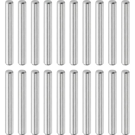 20 Pcs Goujons Cylindriques 5 mm x 40 mm, Goujons Acier Inoxydable 316L Éléments Fixation Étagère Tige Goujon Éléments Fixation Métalliques Étagère Ton Argenté (1/5)