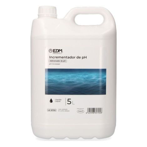 Élévateur pH liquide 5L - Solution liquide ajustement pH - EDM - Réf 81705 (1/3)