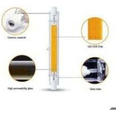 Enowelir Ampoule LED R7s 118mm 30W Dimmable Blanc Chaud 3000K 3000lm, Remplace Lampe Halogène J118 300W Femeo (1/4)