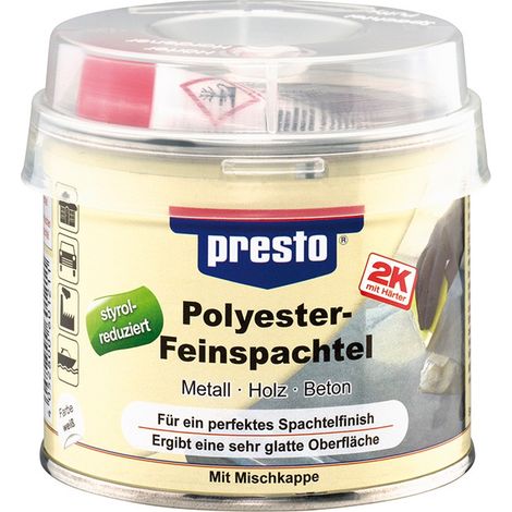 Presto 601211 Masilla fina poliéster, 250 g (por 6) (1/5)