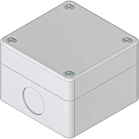 Boîtier de bouton-poussoir, couleur Gris en ABS, diamètre: 22mm ( Prix pour 1 ) (1/2)