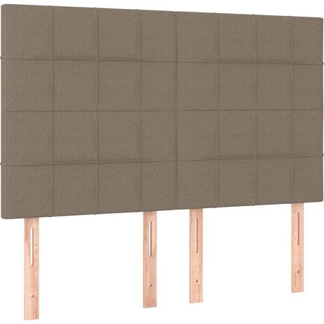Maison Exclusive - Cabecero de cama color topo 144x5x118/128 cm T (1/5)