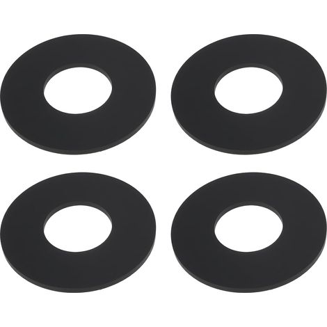 Lot de 4 Joints De Réservoir, Caoutchouc Noir, 65x28,5x3 mm, Compatible Wisa Dal