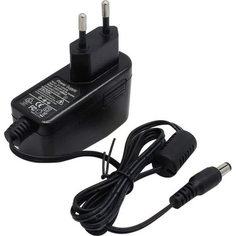 Adaptateur secteur 12V 1A DC pour caméra de sécurité IP/CCTV, cordon d'alimentation AC vers DC, chargeur, sortie DC 12V 1000mA, entrée AC 100V-240V/50 ou 60Hz/0.4A Max, prise UE, noir -INHHUB (1/4)