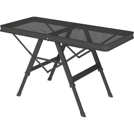 Table de camping réglable en hauteur, table pliante avec plateau métallique, table de jardin pliante en aluminium, table multifonctionnelle légère, table d'appoint pour jardin, balcon, camping, 90 x 4