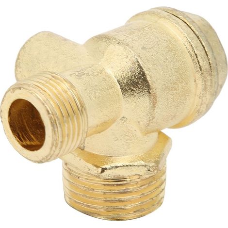 Clapet anti-retour de compresseur d'air, 1 voie 1/2x3/8x10 femelle, accessoires de petite pompe en alliage de Zinc 5 pièces (1/5)