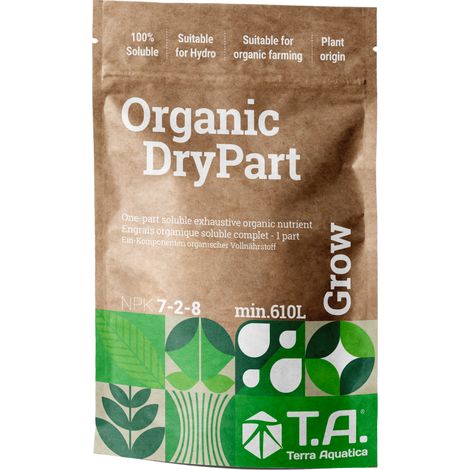 Engrais Organic Drypart grow - 800gr - Terra aquatica
